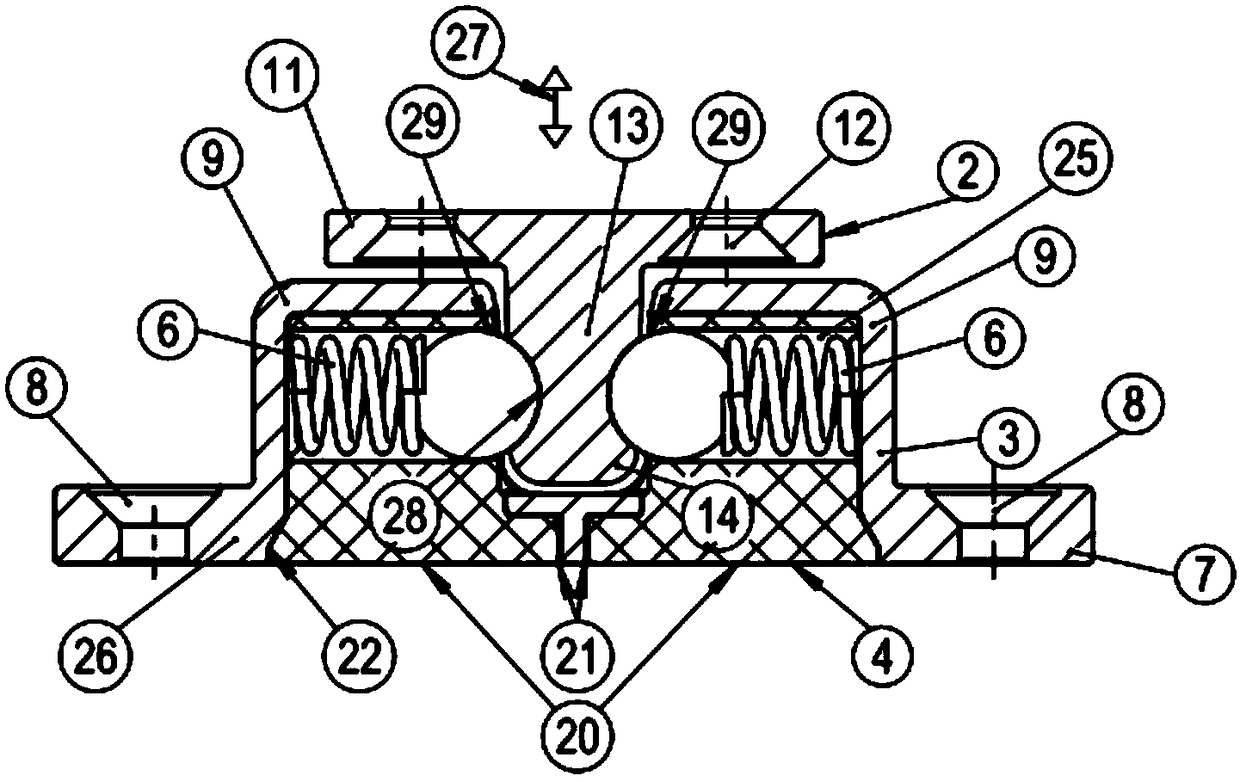 Ball catch locking device