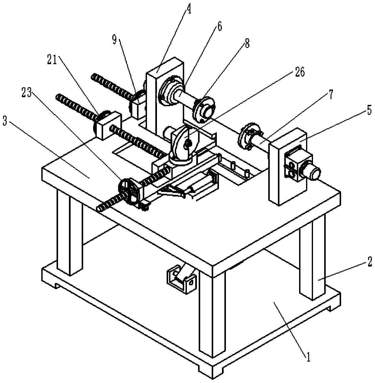 Gear cutter hob sharpening machine with adjustable sharpening angle