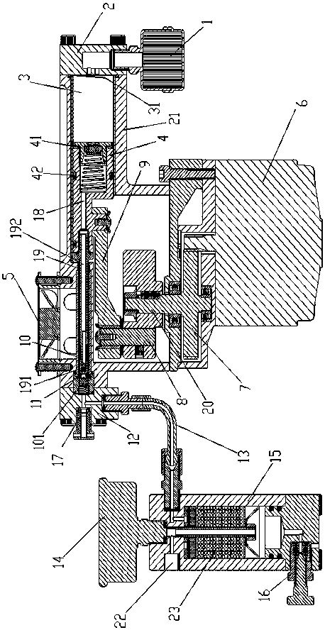 High-sealing secondary high-pressure pump