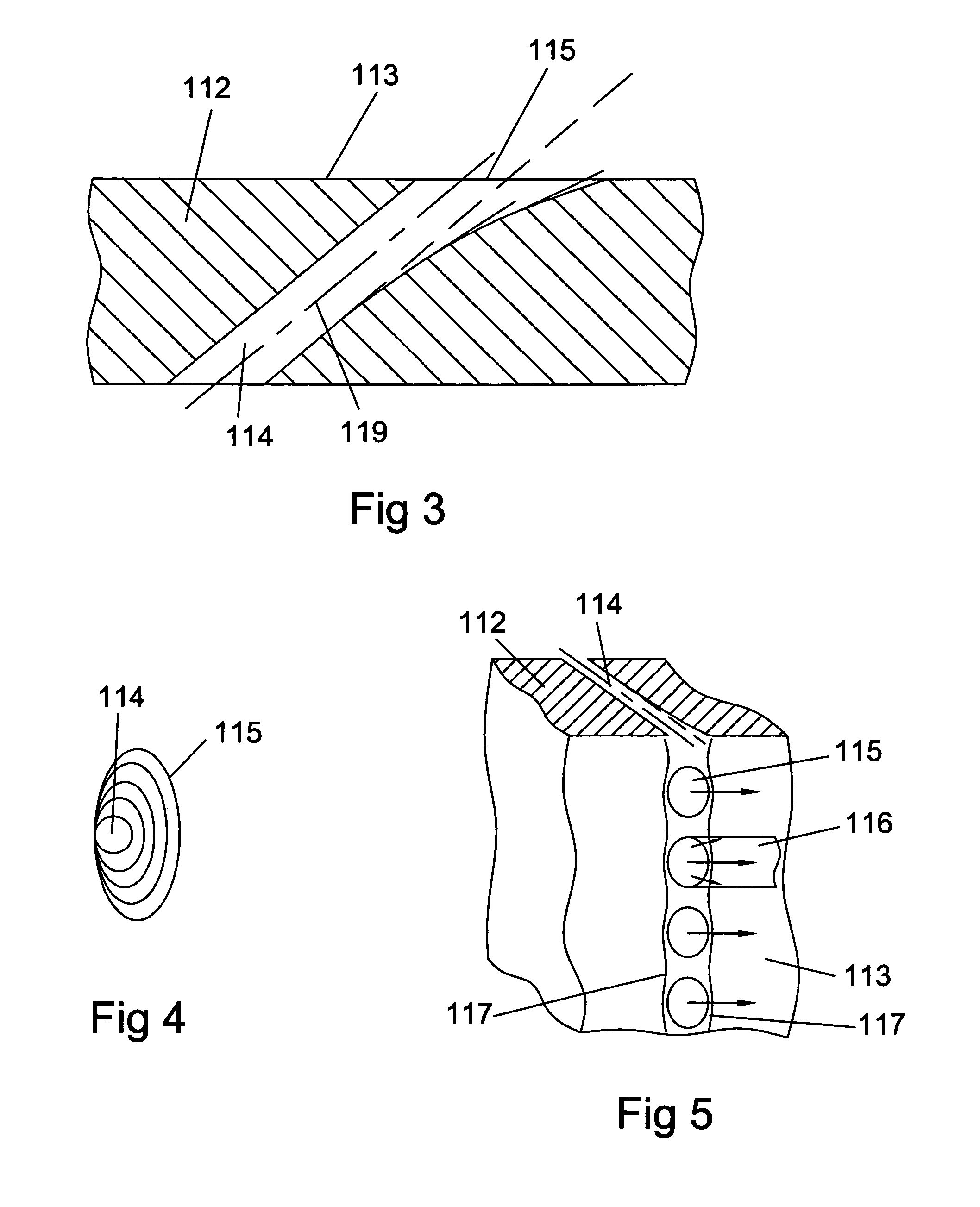 Turbine airfoil with continuous curved diffusion film holes