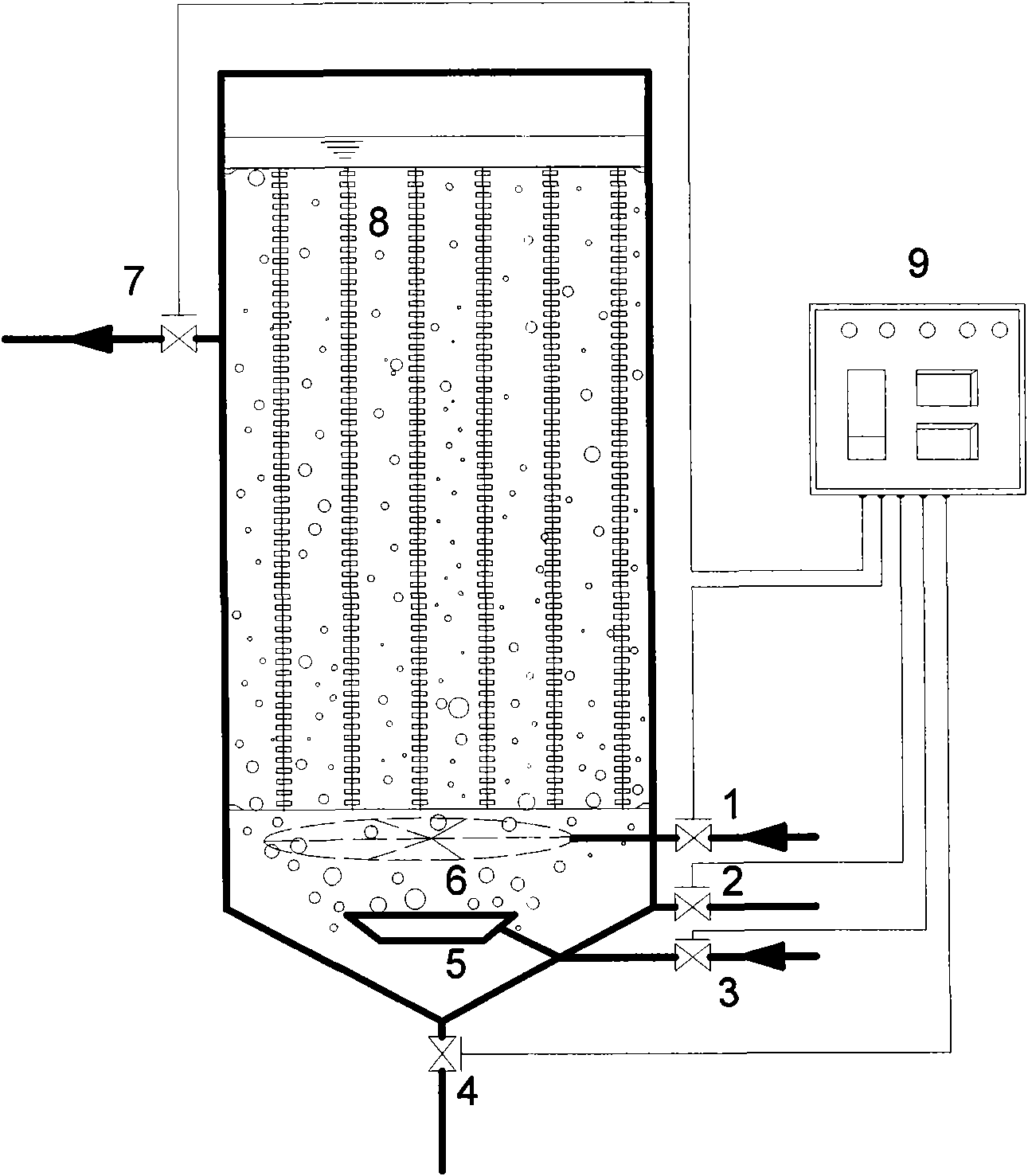 Biomembrane treatment method of two-step wet-spun acrylic fiber wastewater