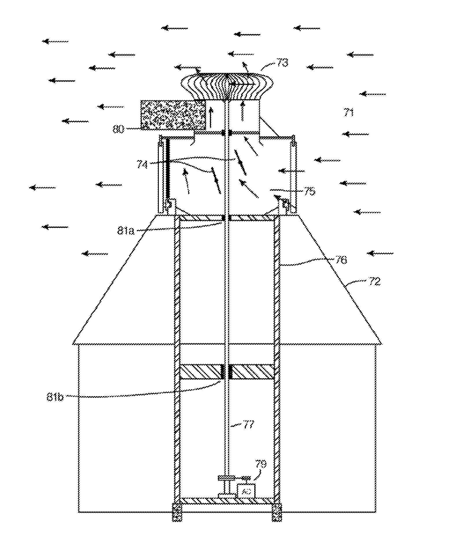 Building integrated wind energy power enhancer system