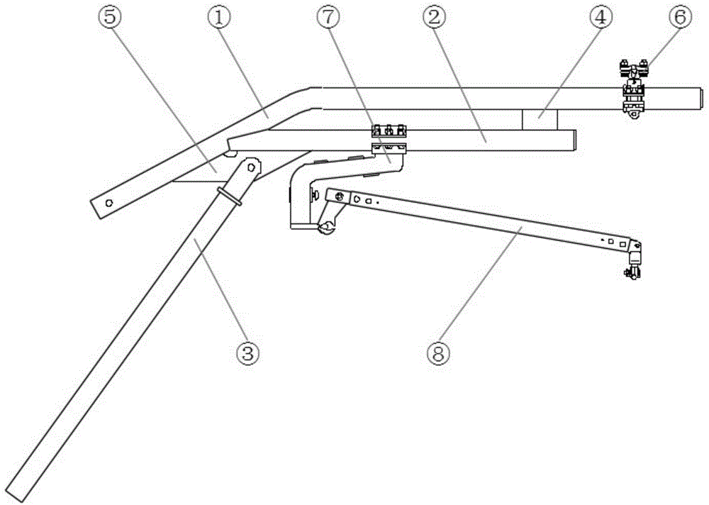 Low-clearance tunnel cantilever positioning device