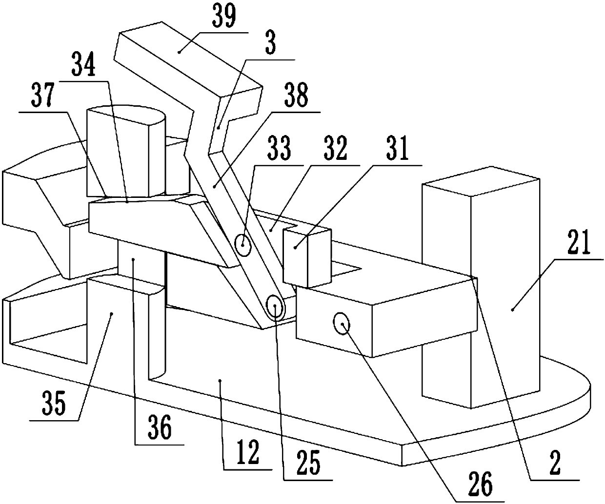 Conveying tray of server water cooling device