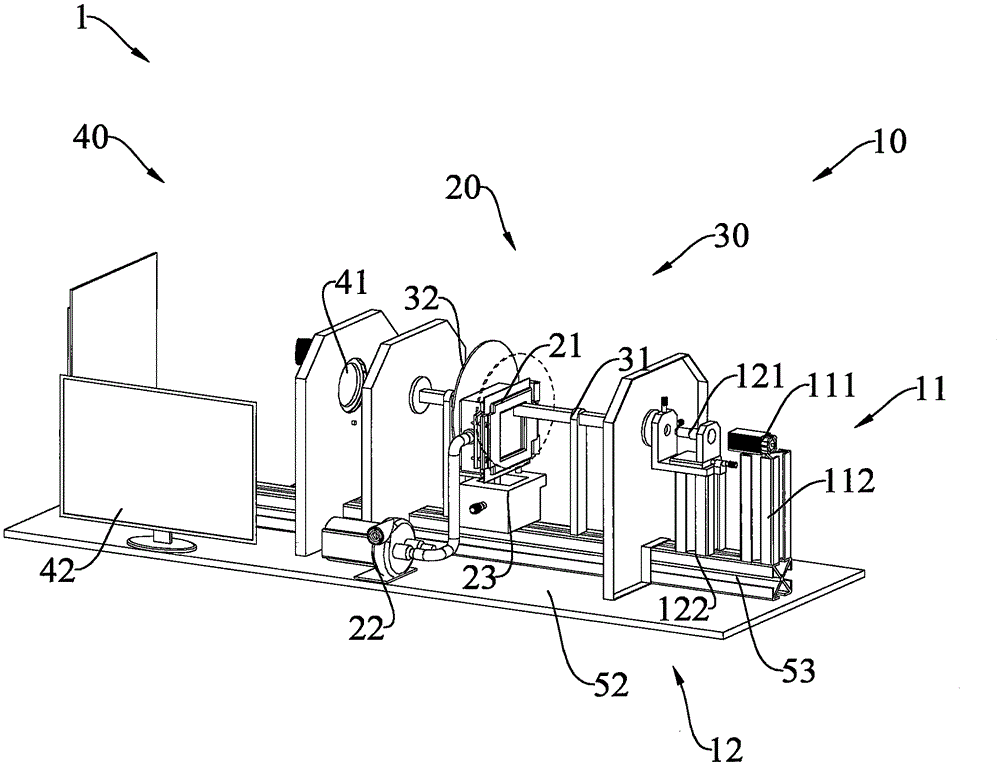 Functional film line tester and testing method for functional film