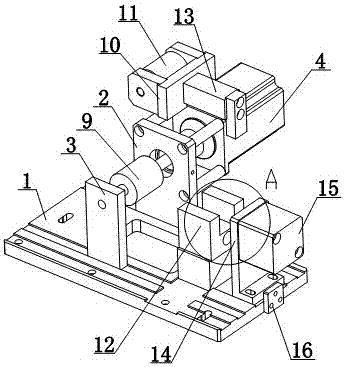 Ink additive temperature-sensing color-changing powder grinding apparatus