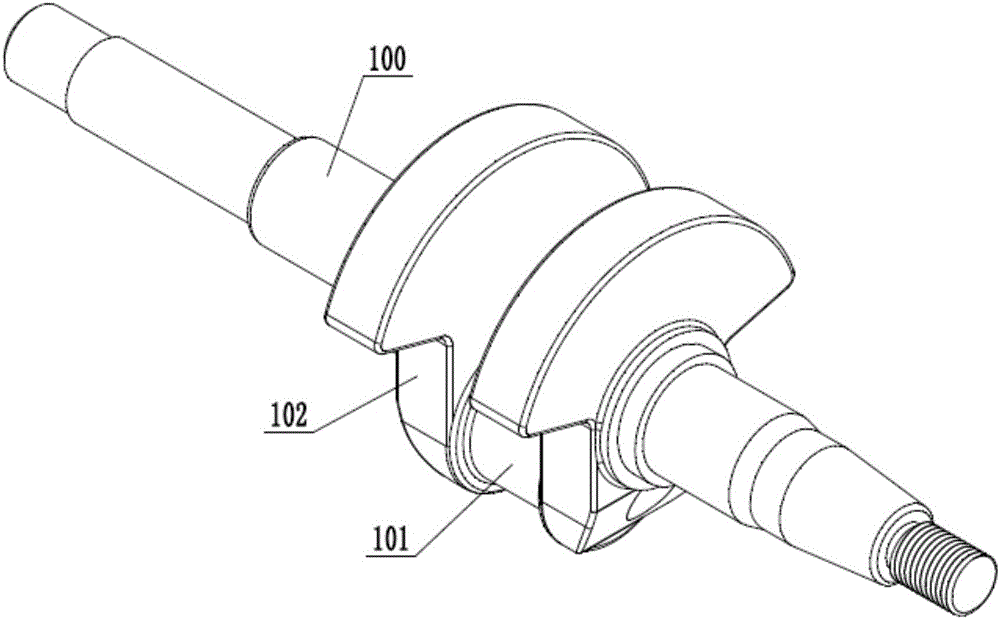 Crank throw positioning clamp