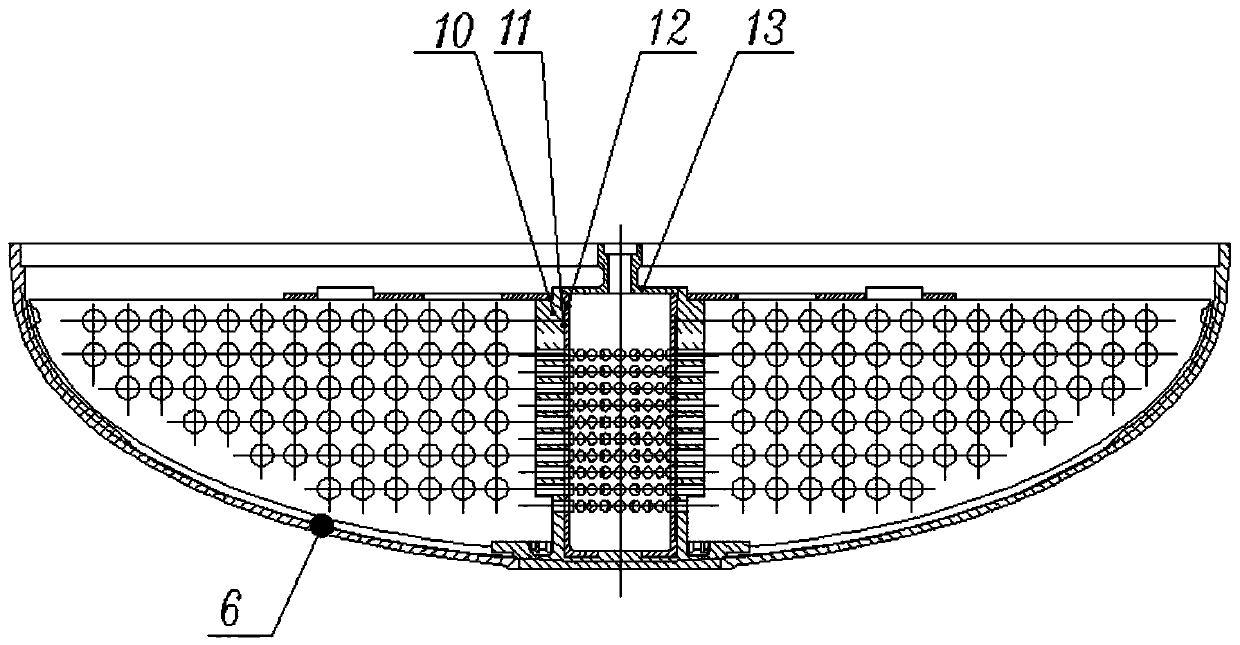 Plate-type surface tension storage tank