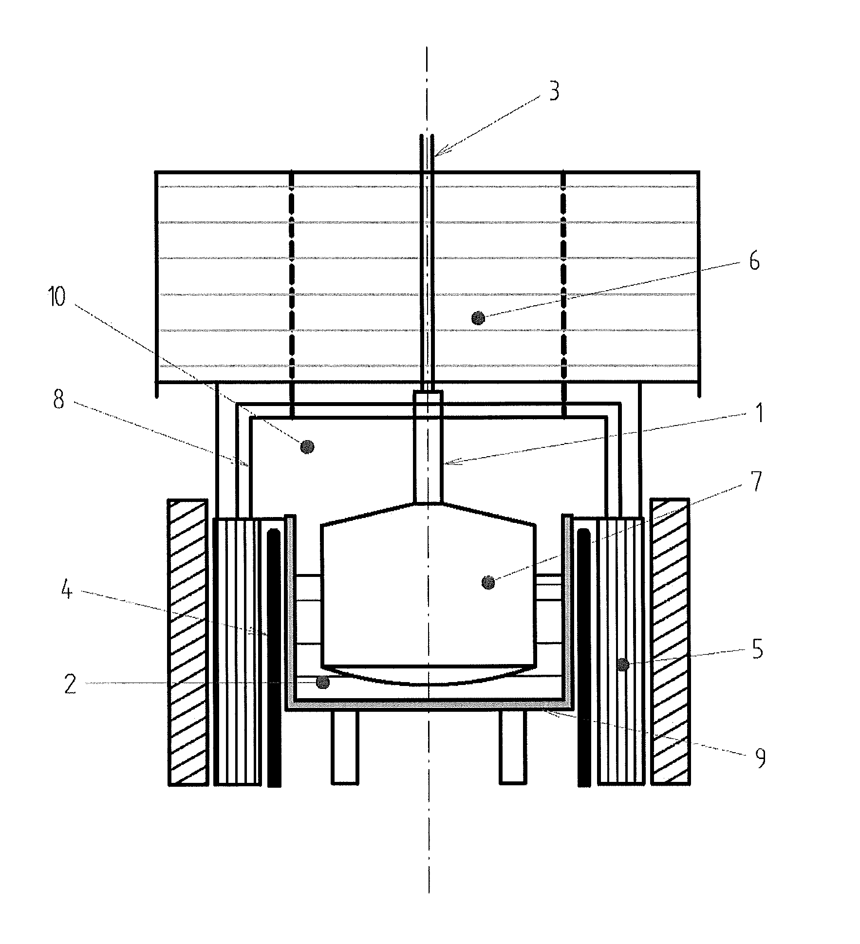 Method for the preparation of doped garnet structure single crystals with diameters of up to 500 mm