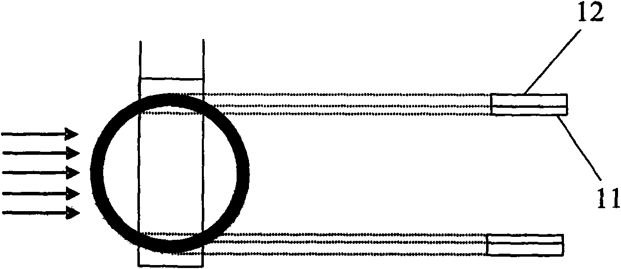 Connection hole test structure and method for preparing transmission electron microscopy