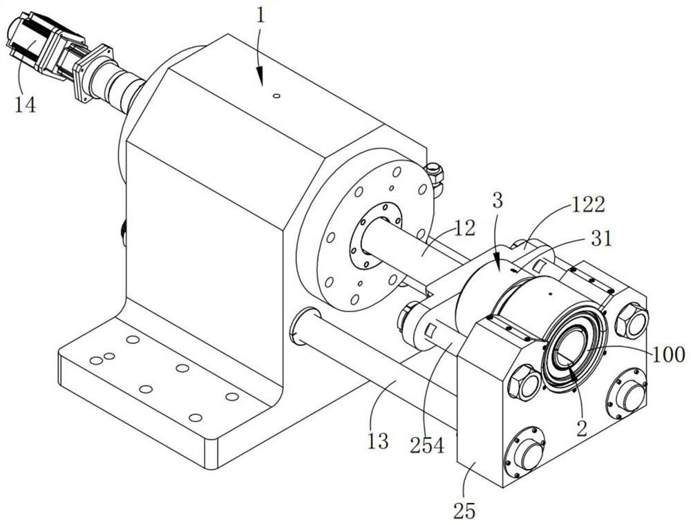 Loading tool assembly for bearing testing machine and method for loading test bearing