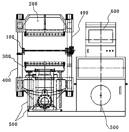 EVA two-color foam molding machine and medium-mold translation device thereof