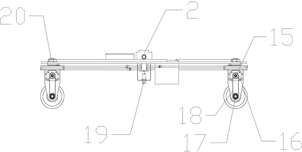 Automatic rail changing walking chassis of facility leaf vegetable harvesting robot and rail changing method