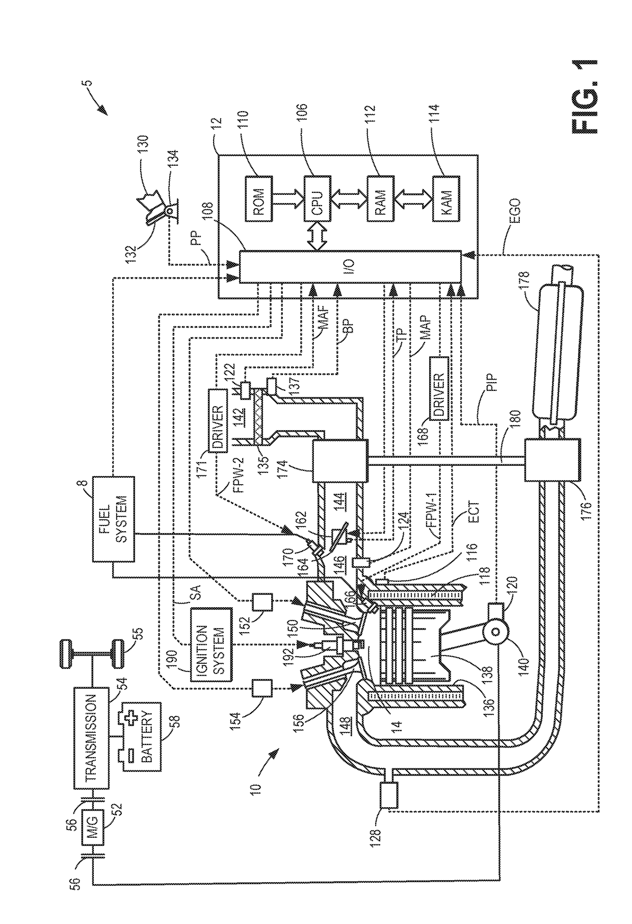 Method for monitoring component life