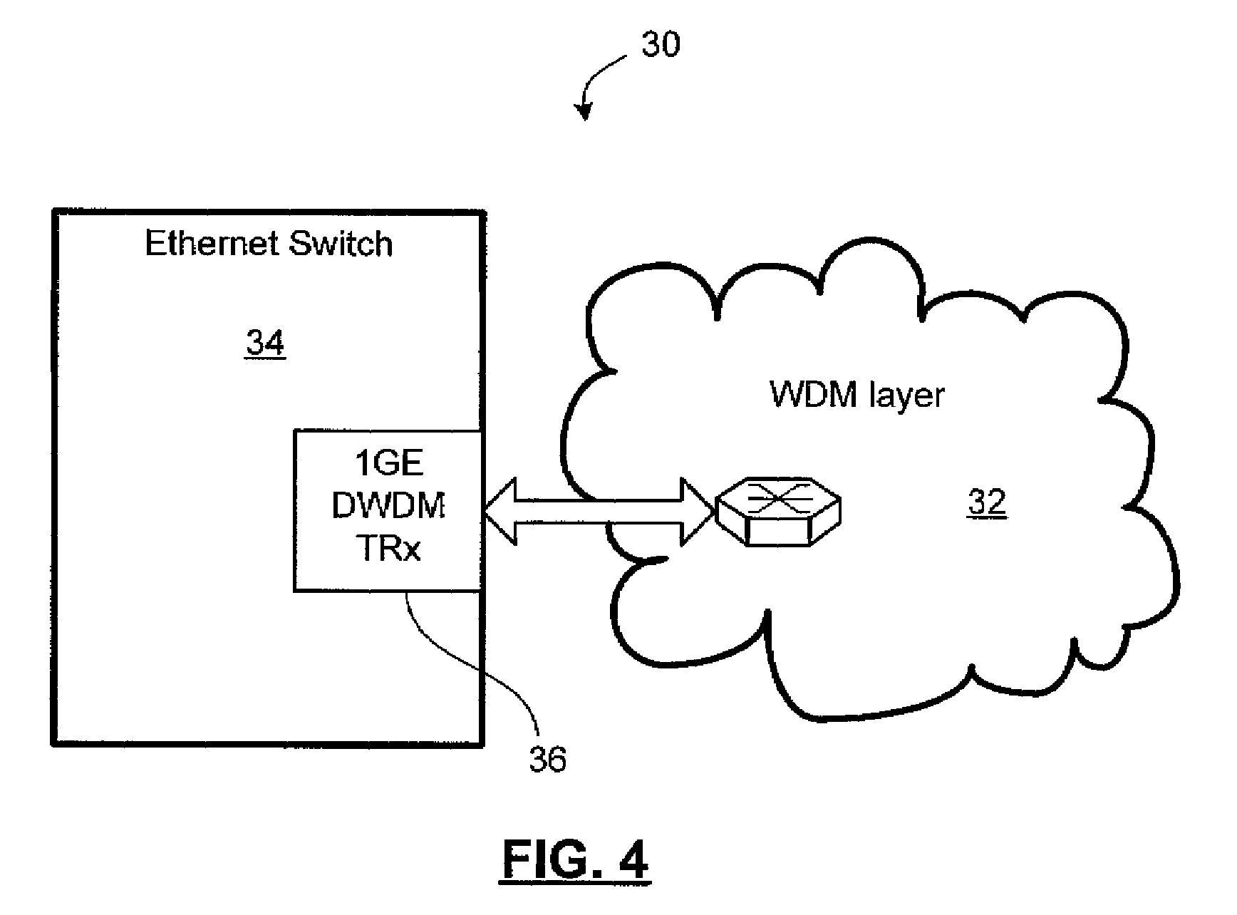 Method and system for configuring a connection-oriented packet network over a wavelength division multiplexed optical network