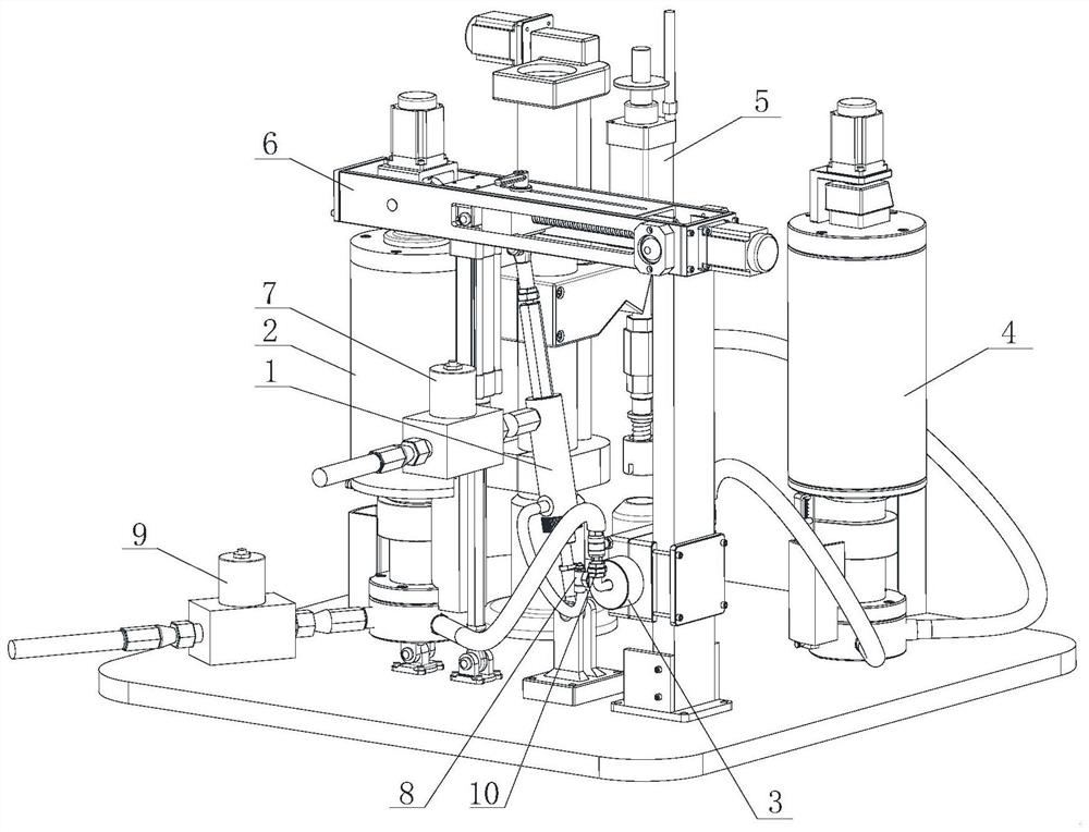 Fully automatic integrated static mixing filling machine