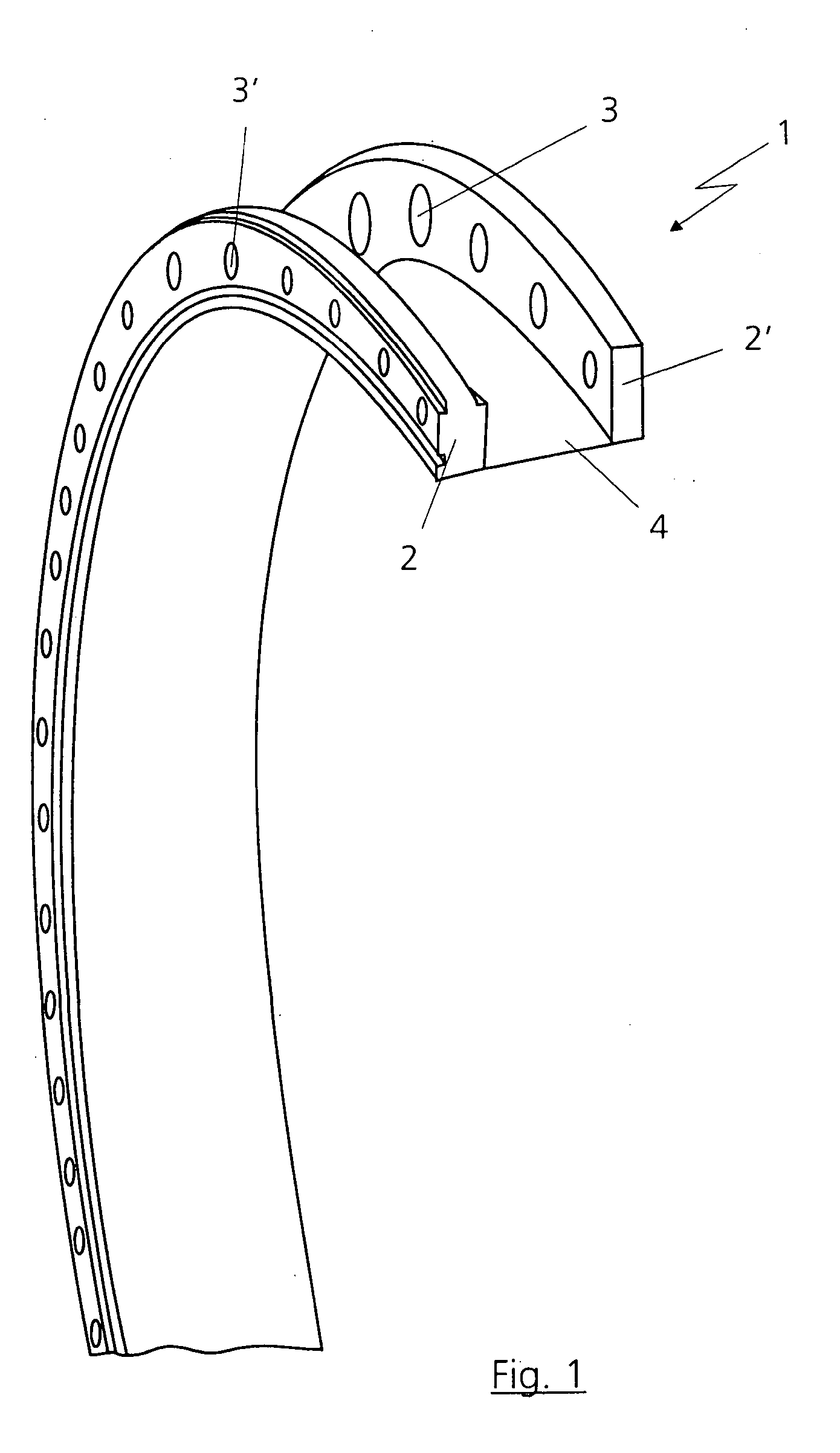 Flange assembly of an optical system