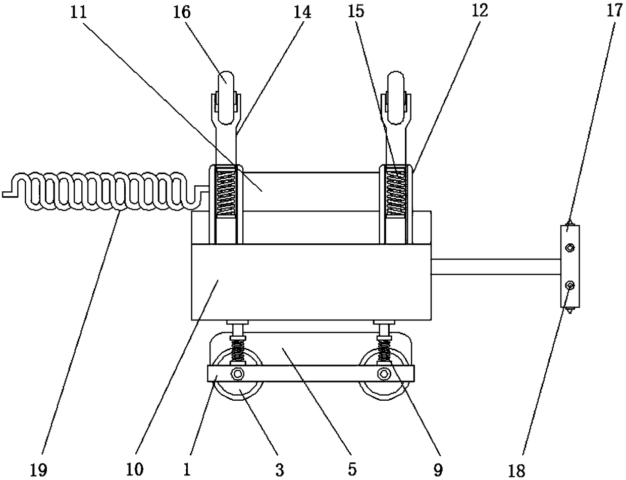 Spraying device for uniformly spraying inner wall of pipeline