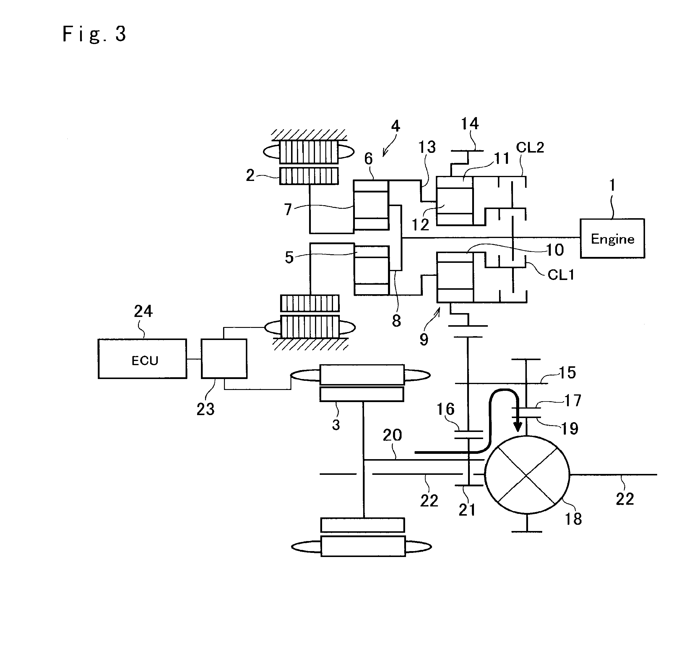 Drive unit for hybrid vehicle