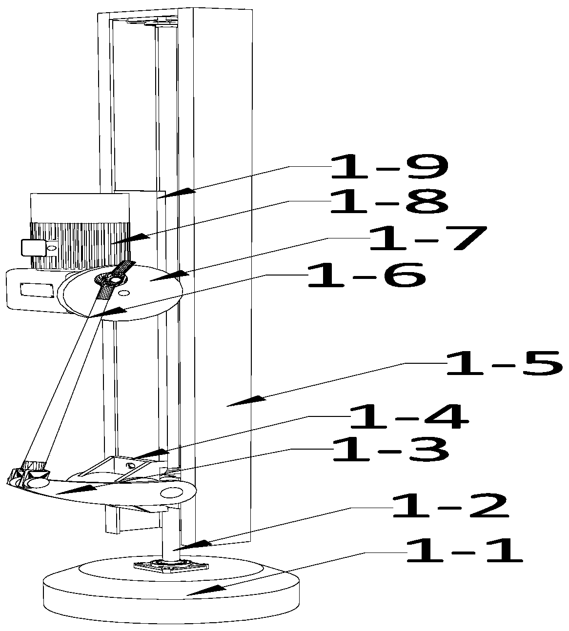 Thermal environment-based composite material-metal hybrid connector fatigue test pre-processing device