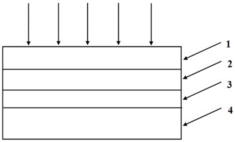 An up-conversion light-emitting structure capable of increasing luminous intensity and its preparation method