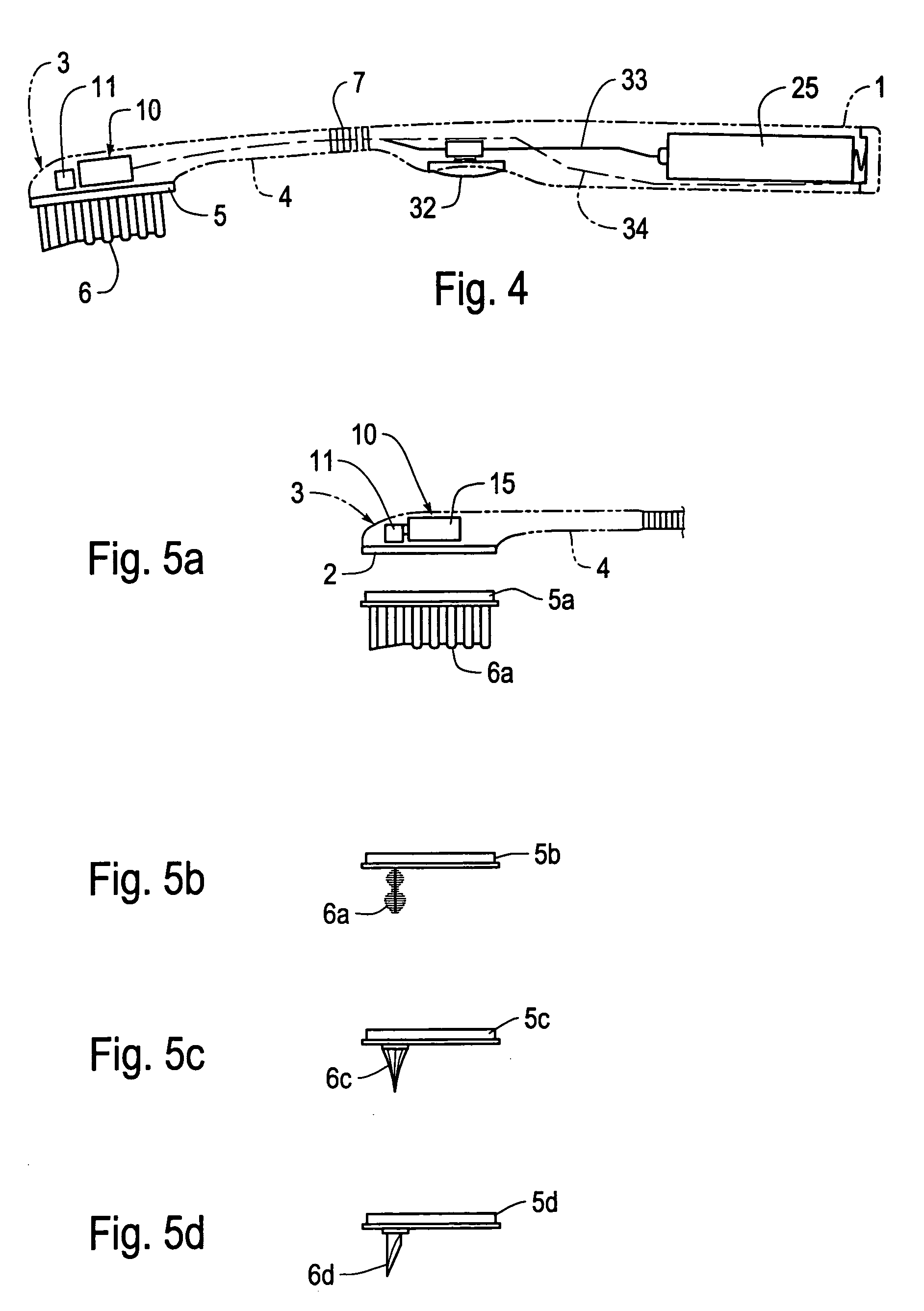 Personal hygiene article with vibrating part and method