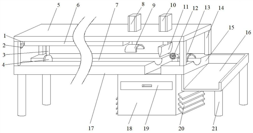 Metal rod fixed-length cutting device for manufacturing alloy milling cutter