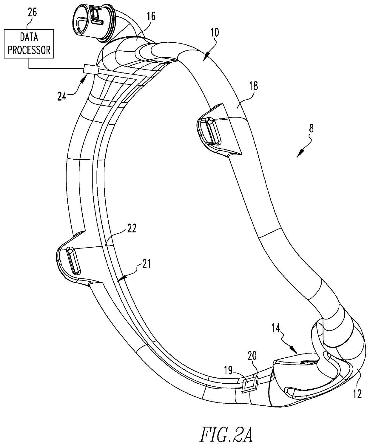 Monitoring blood oxygen saturation levels of a patient interface