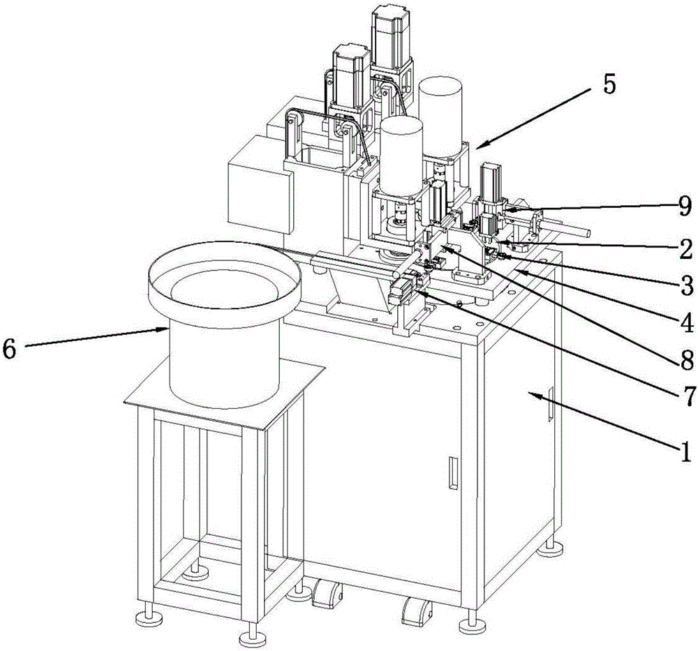 Automatic grinding machine used for grinding metal shell of USB interface