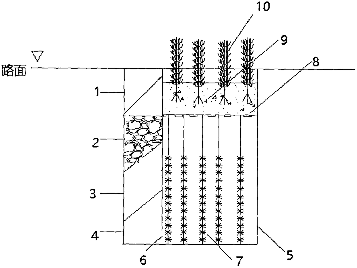 Municipal road drainage method