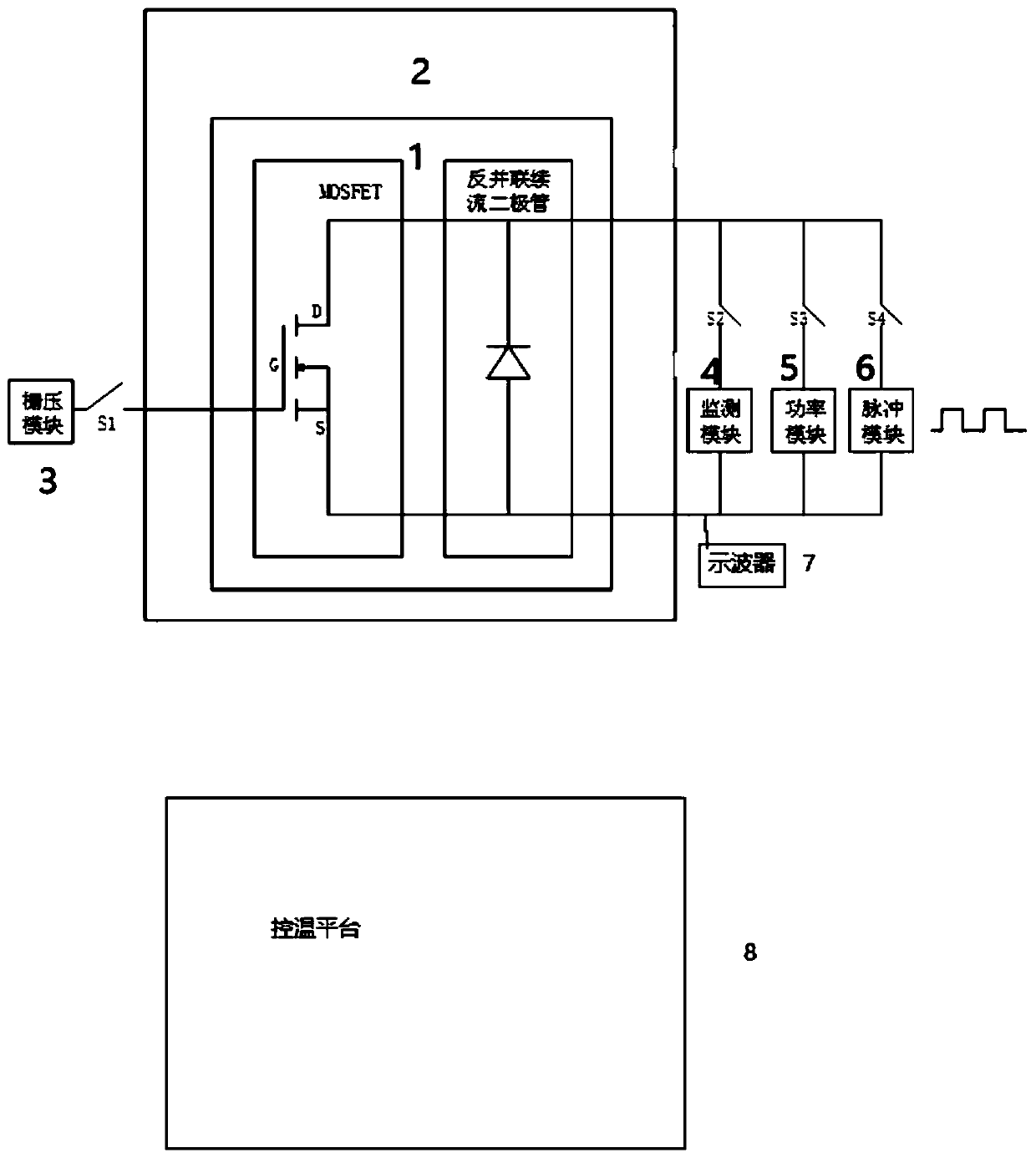 Device and method for measuring thermal resistance of MOSFET power module