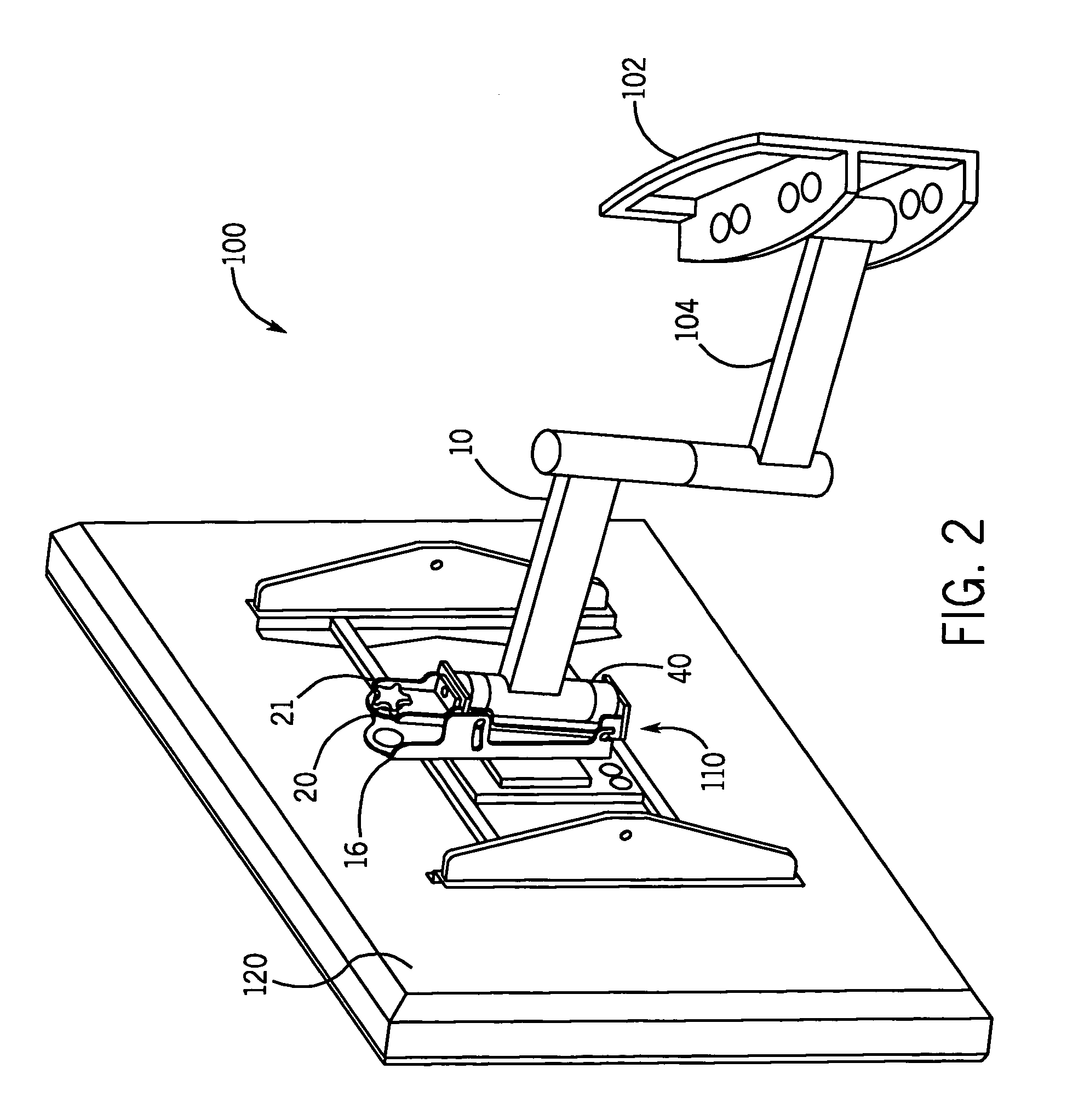 Mounting system with vertical adjustment feature