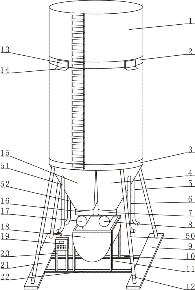 Double-barrel matching mortar tank