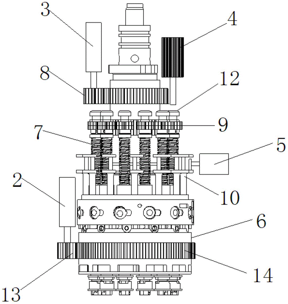 Mounting head unit for electronic components