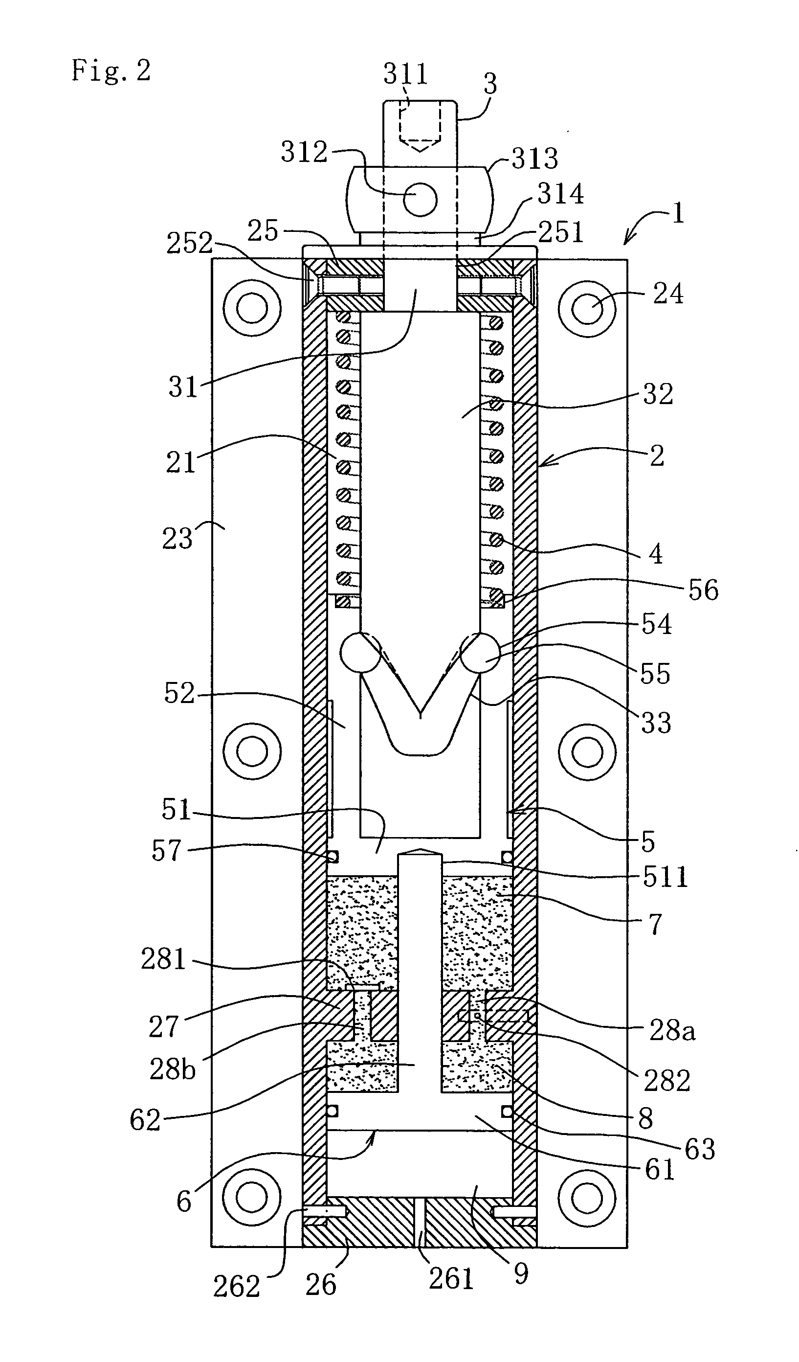 Hinge for automatically-closing door which opens in both directions and structure for door which opening in both directions