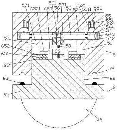 LED lighting lamp device stable in installation