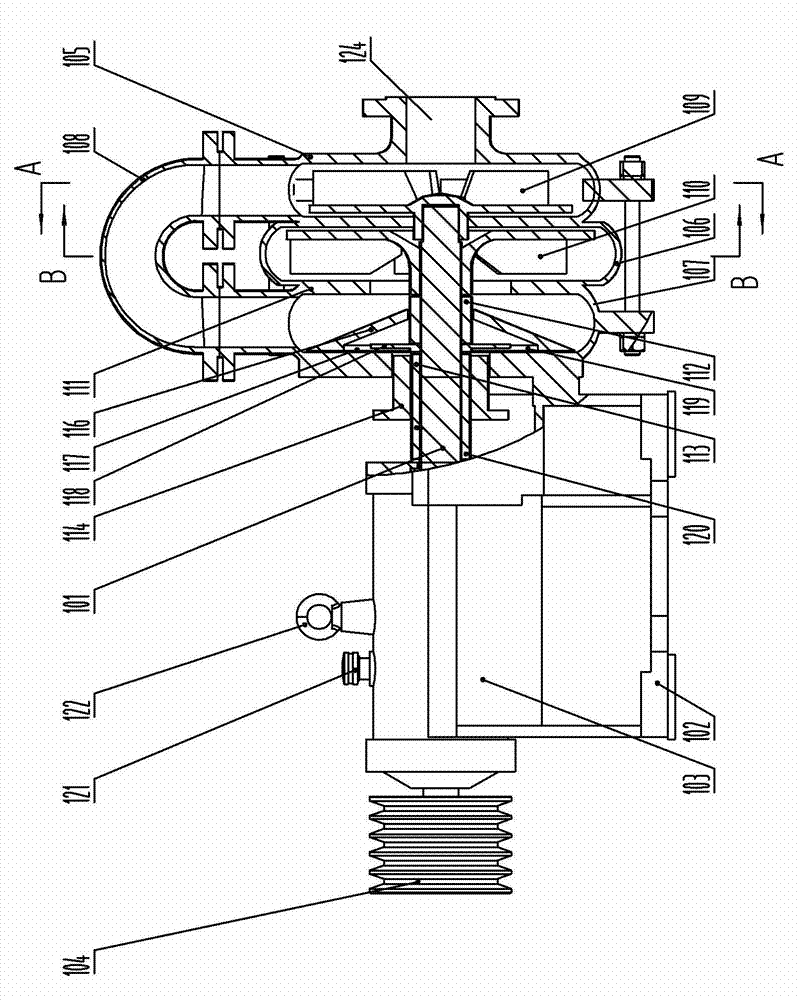 External soil spraying machine and special two-stage energy-saving high-lift underflow pump for external soil spraying machine