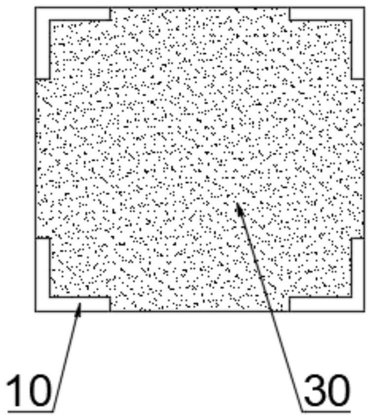 High-strength aluminum-plastic composite template and preparation method thereof