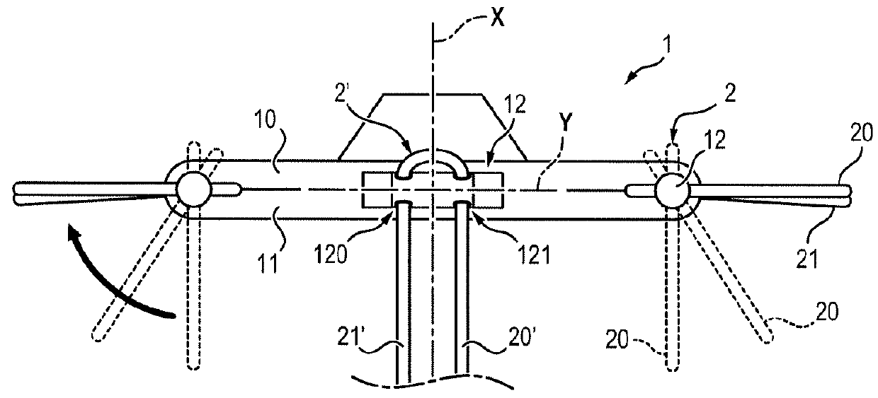 Trimmer head for a vegetation cutting machine