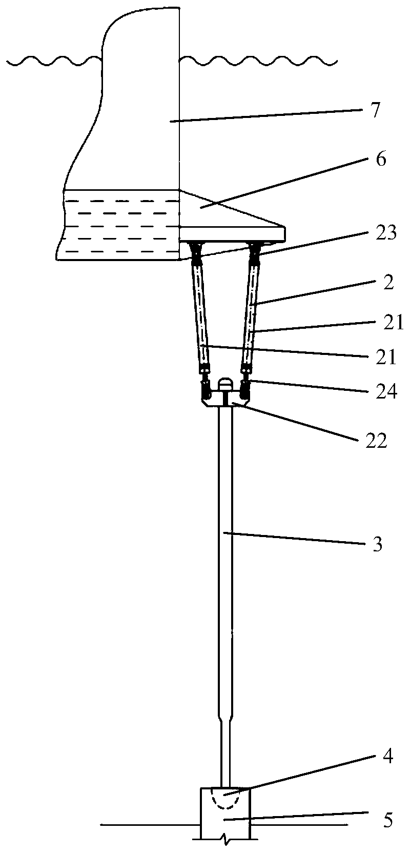 A self-tensioning tendon and its installation method