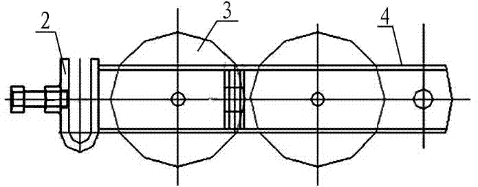 Cable laying device adopting guiding type control of fixed pulleys