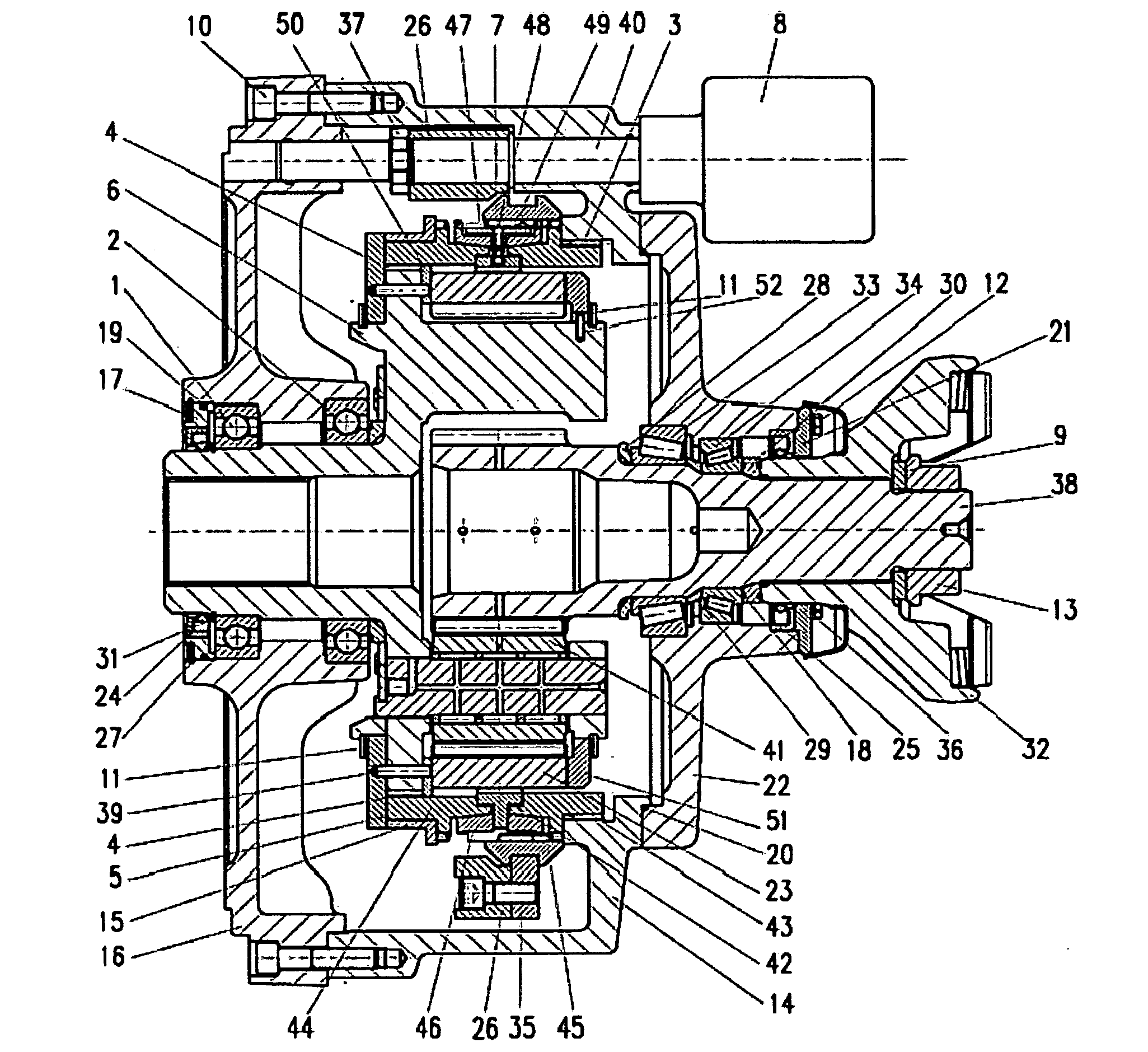 Direct drive electric shift two speed planetary gearbox