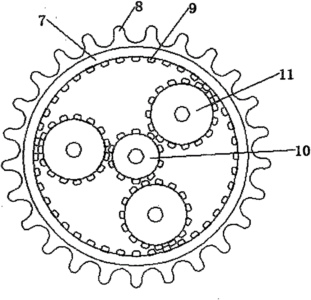 Bicycle built-in power generation device