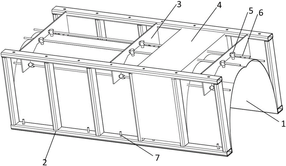 Fixing device for secondary reflection mirror of linear Fresnel heat absorber