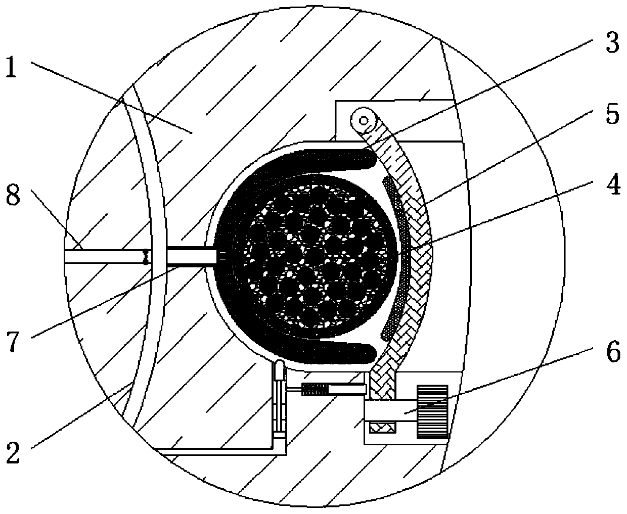 Cable fixing device capable of reducing cable abrasion