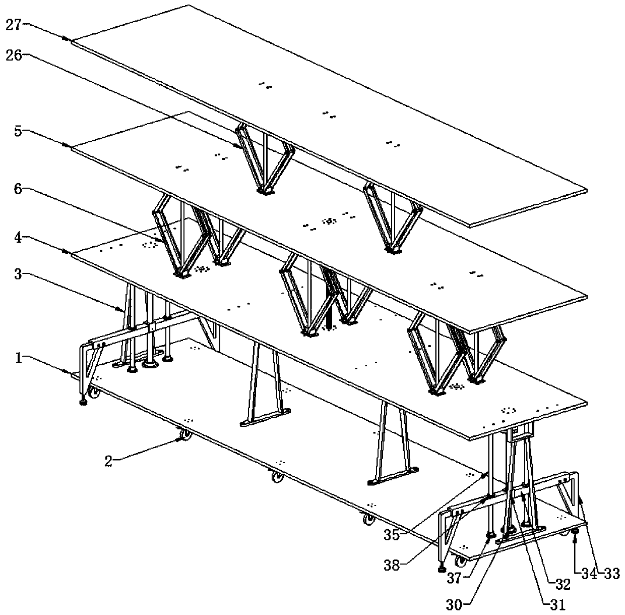 Article storage device for logistics