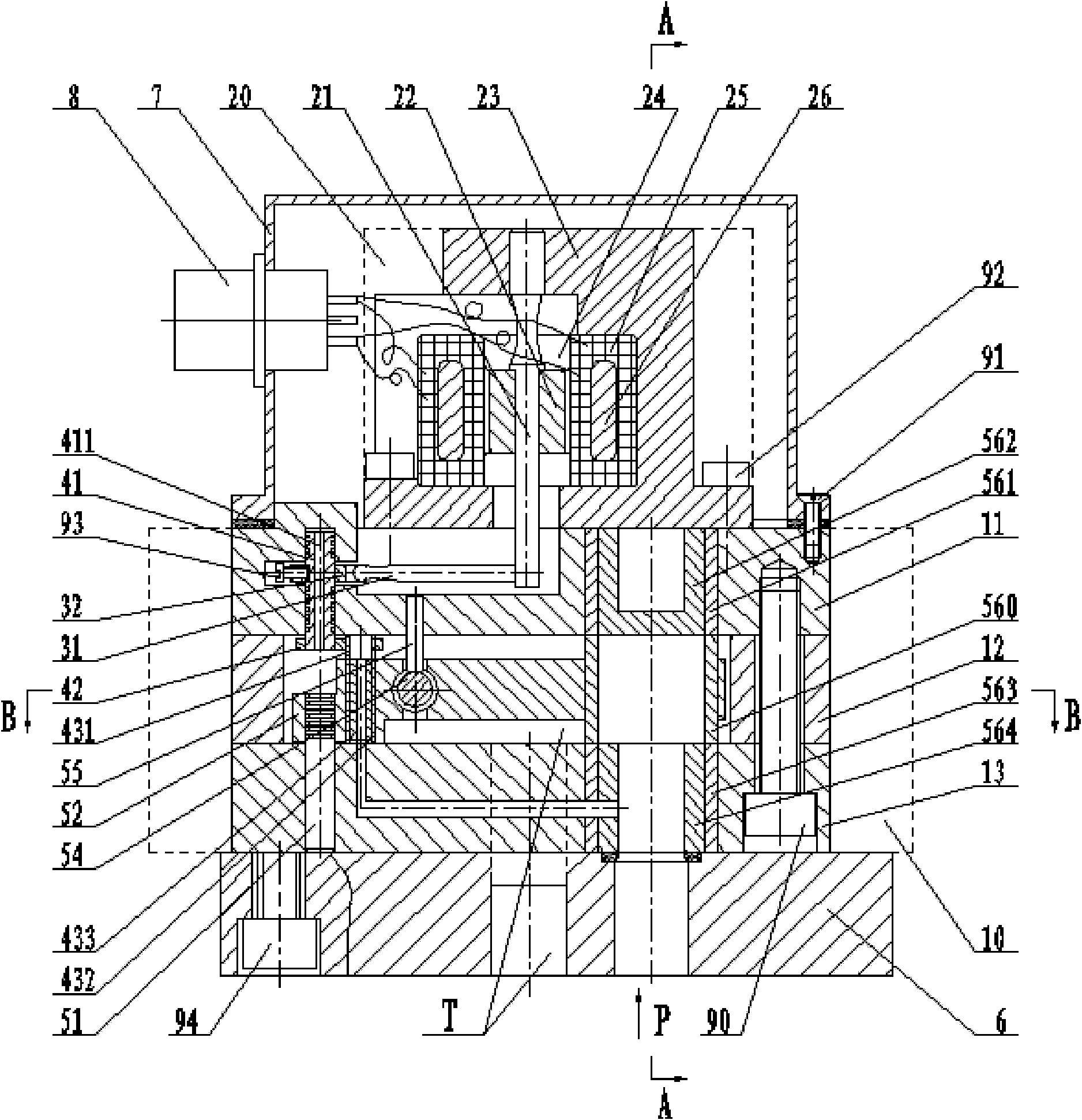 Floating type servo valve