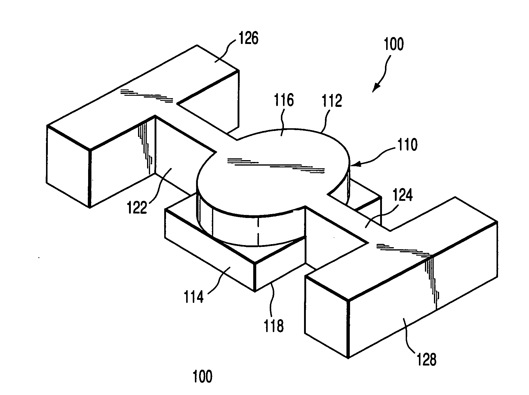 Mirror rocking member for optical deflector