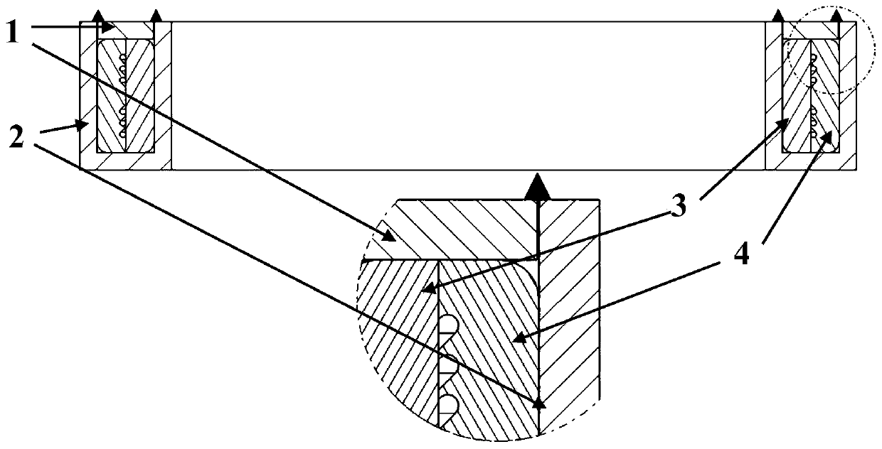 Method for connecting Fe-based high-temperature alloy ring with internal characteristics and Cu-Ag alloy