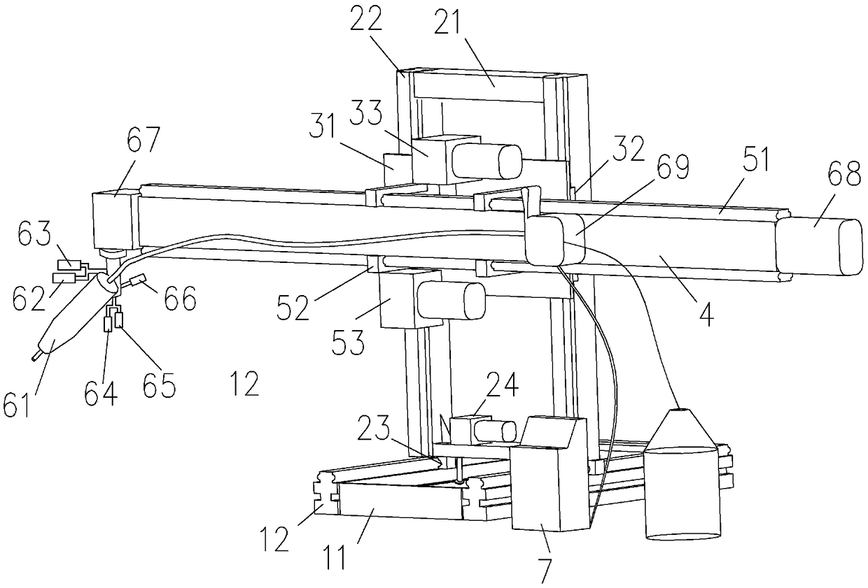 Cantilever type automatic-locating welder and using method thereof